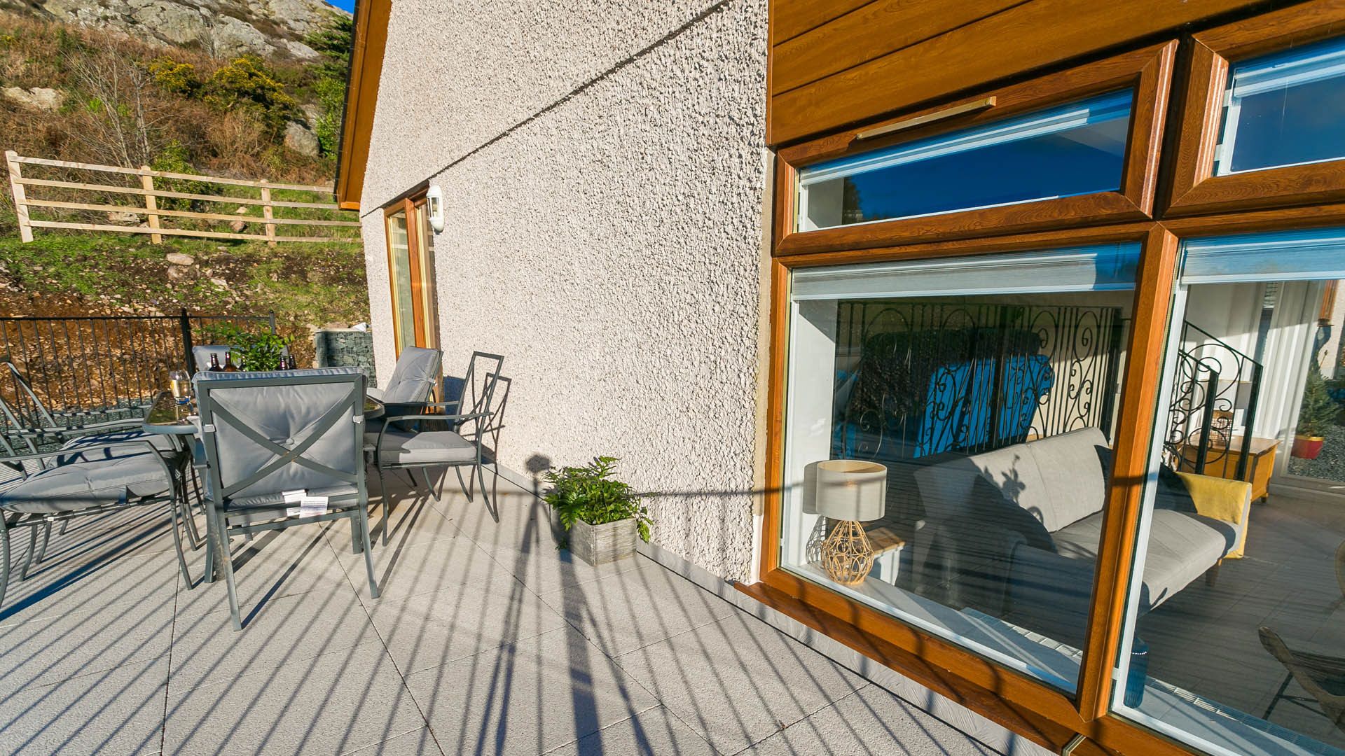 Views from the garden across Anglesey